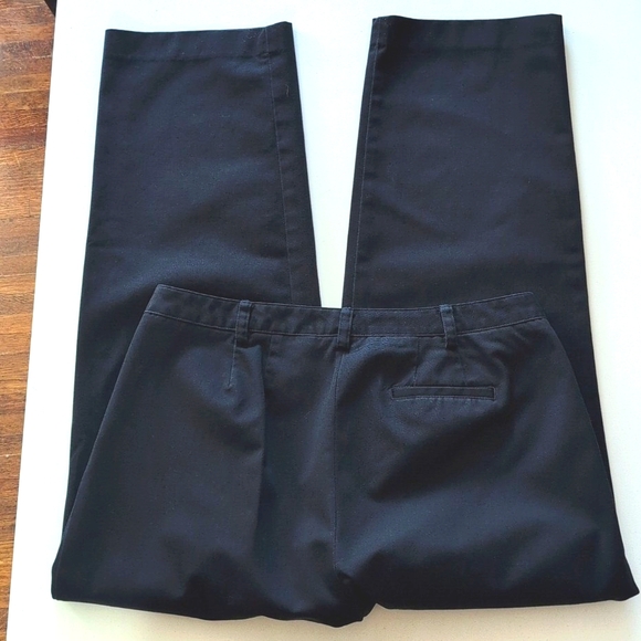 VTG Liz Claiborne Kylie navy pleated trousers, slight taper Size. 16. - Picture 6 of 14